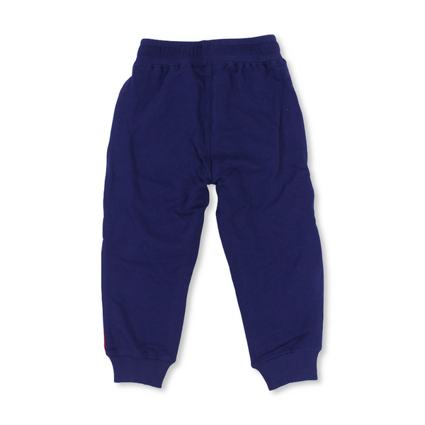 Boys Cotton Sweatpants – Blue with Spider-Man Print