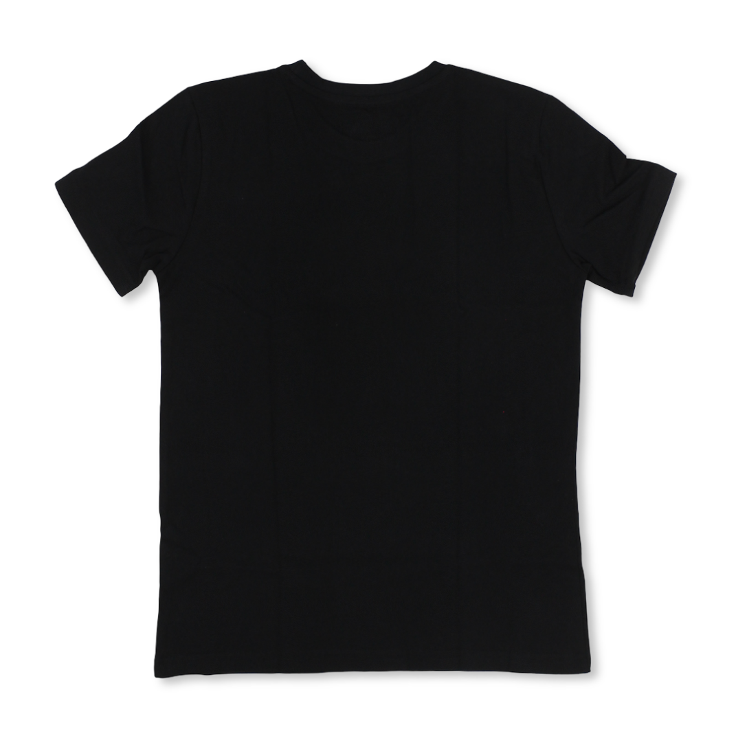 Boys Cotton Short-Sleeved T-Shirt – Black with Captain America Print