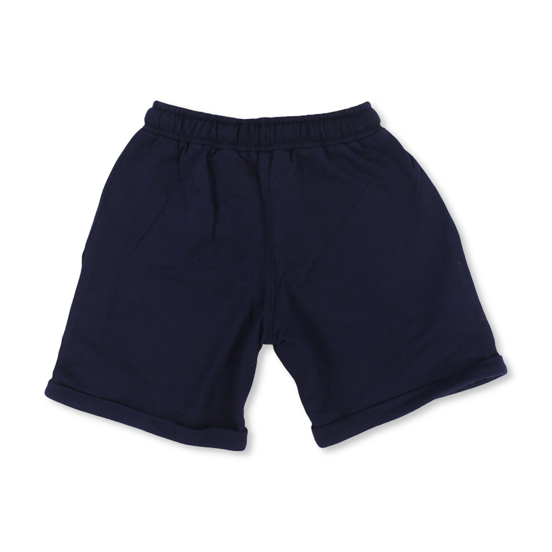 Boys Cotton Shorts – Maritime Blue with Marvel Comics Print