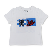 Boys Cotton Short-Sleeved T-Shirt – White with Spider-Man Graphic