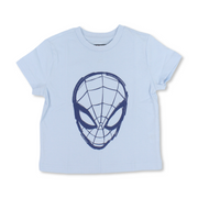 Boys Cotton Short-Sleeved T-Shirt – Nantucket Breeze with Spider-Man Mask Print