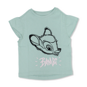 Girls Cotton Short Sleeve T-Shirt – Castle Rock with Bambi Print