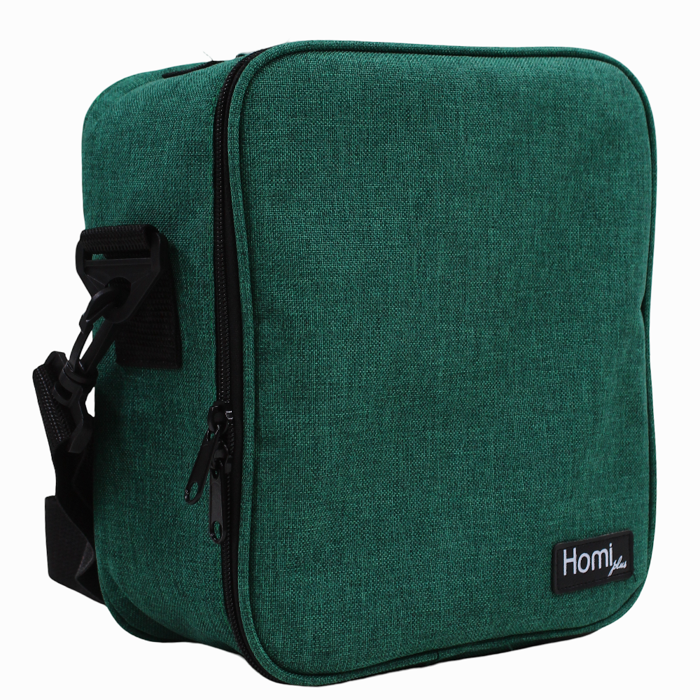Homi Plus Thermal Bag 7 L with a Side Mesh Pocket - Olive Green