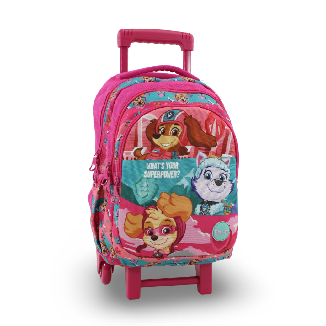 Bready Pink Paw Patrol Trolley Bag – 16 Inches - School