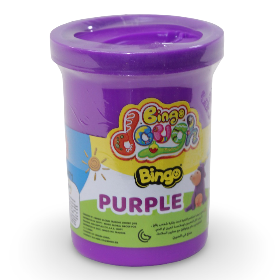 Bingo Dough Can 56gm - Purple - Toys