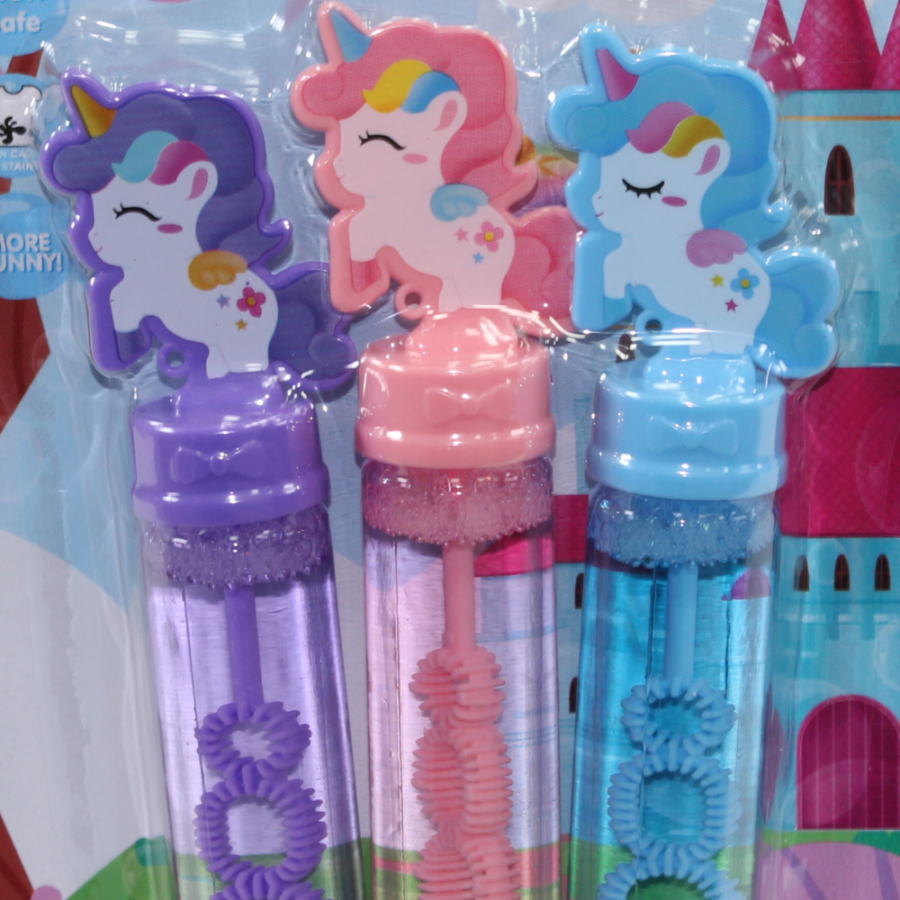 Bingo Bubbles – 3-Piece Unicorn Bubble Stick Set (35ml)