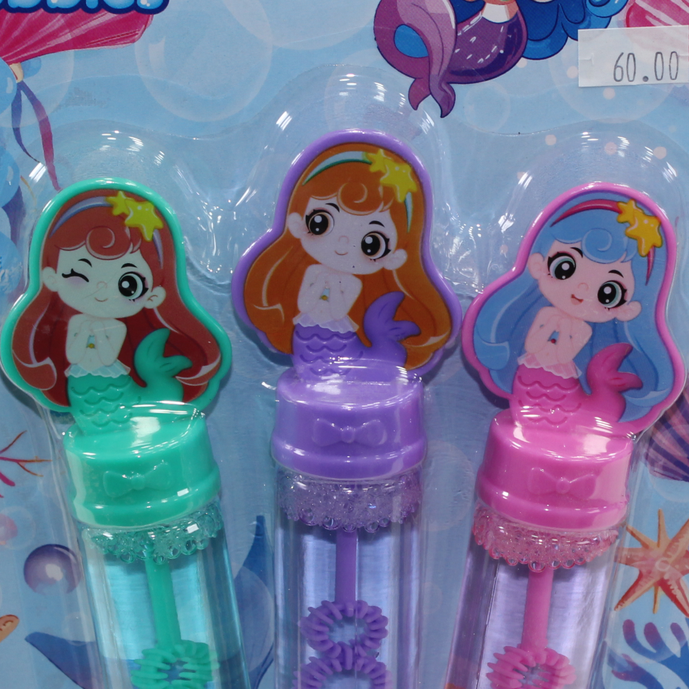 Bingo Bubbles – 3-Piece Mermaid Bubble Stick Set (35ml)
