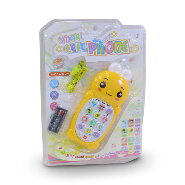 Rabbit Smart Cell Phone interactive Musical Toy – Yellow