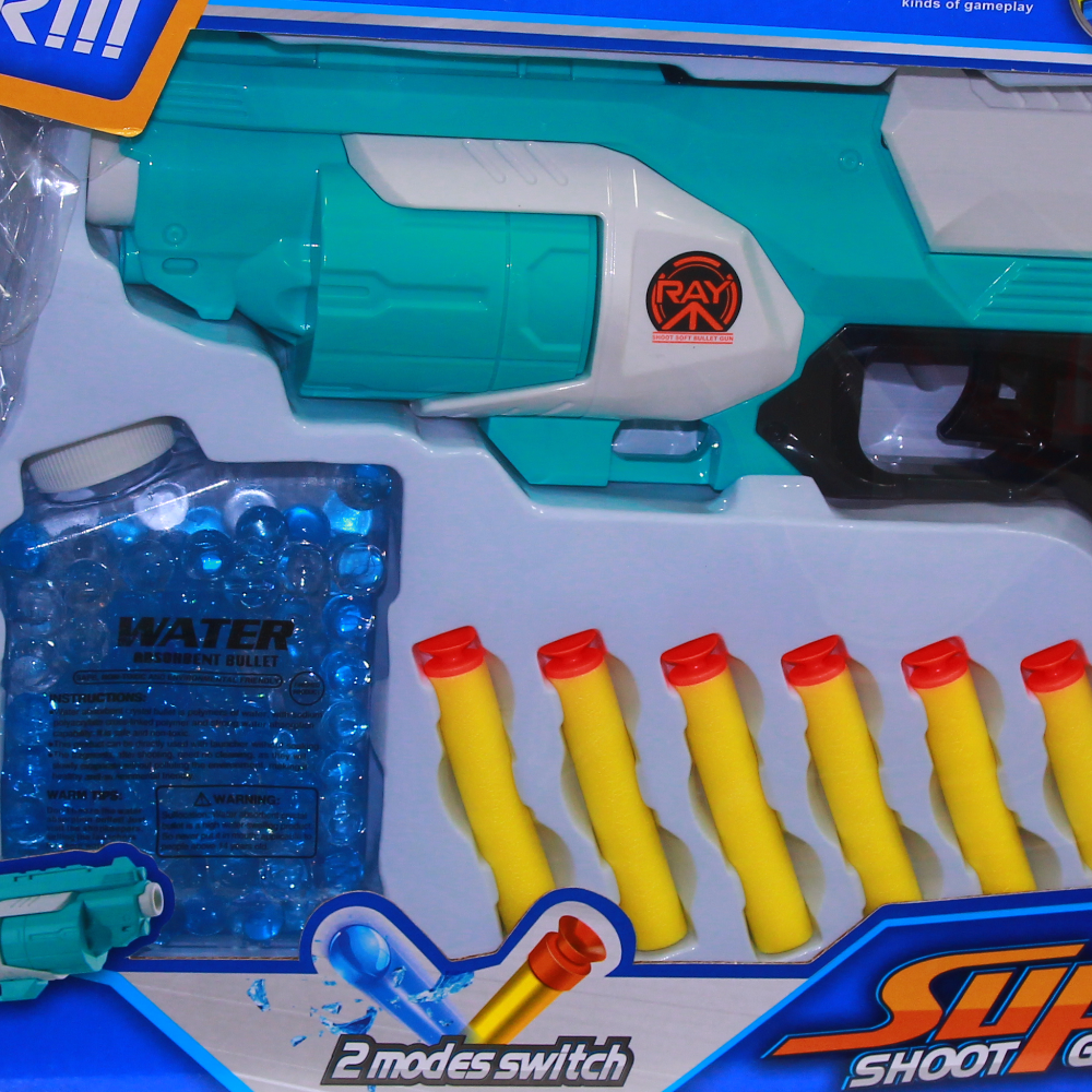 Shooting Gun with Gel and Foam Bullets