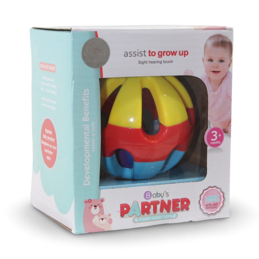 Baby's Partner Funny Baby Toys Rattle Ball