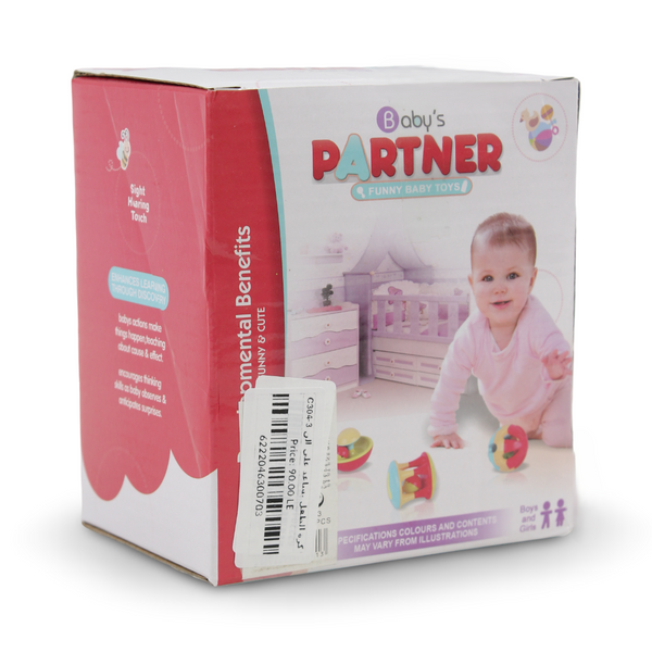 Baby's Partner Funny Baby Toys Rattle Ball