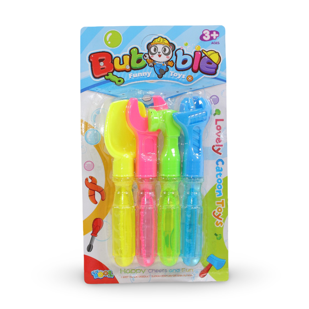 Bubble Wands Shaped Like Tools – 4 Pcs