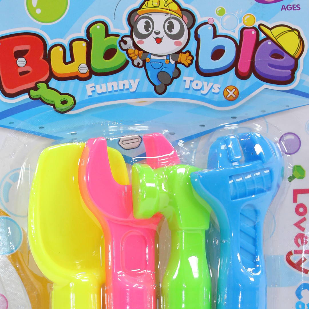 Bubble Wands Shaped Like Tools – 4 Pcs