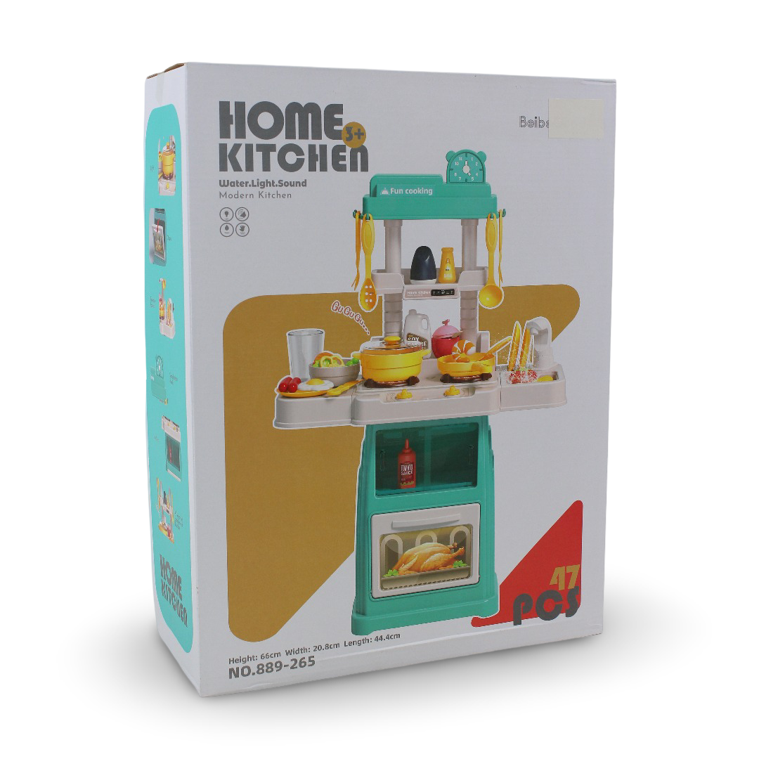 Beibe "Home Kitchen" Playset – 47 Pcs