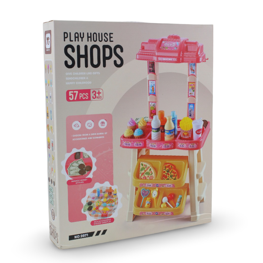 Children's Supermarket Toy Shop Playset – 57 Pcs - Toys - OKO
