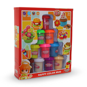 "Happy Color Mud" Magic Dough Set – 10 Pcs