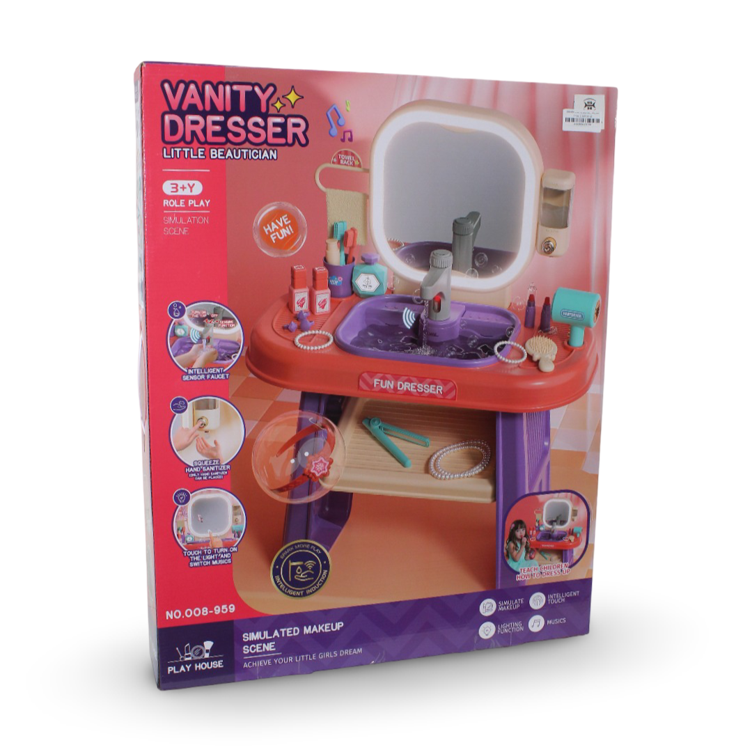 "Little Beautician" Vanity Dresser Toy Playset