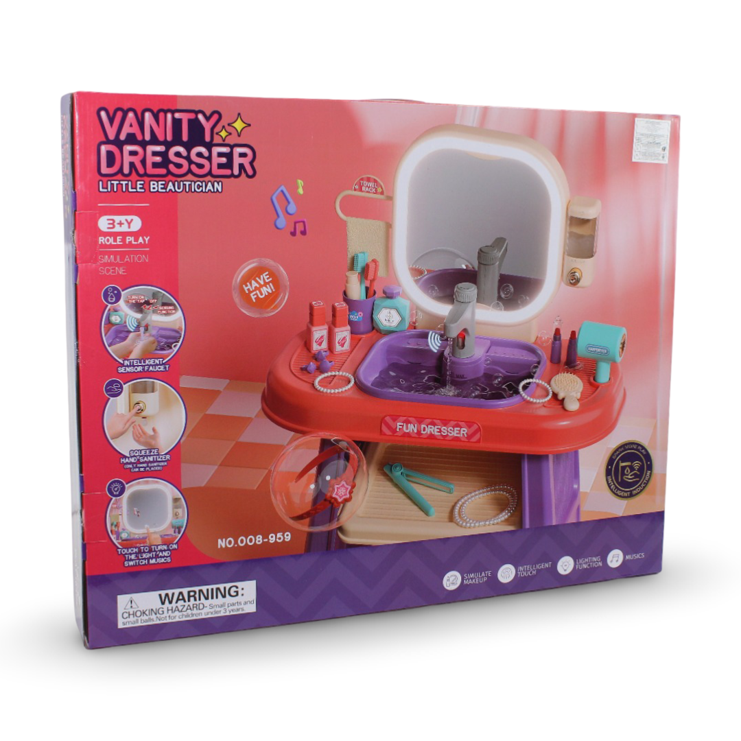 "Little Beautician" Vanity Dresser Toy Playset