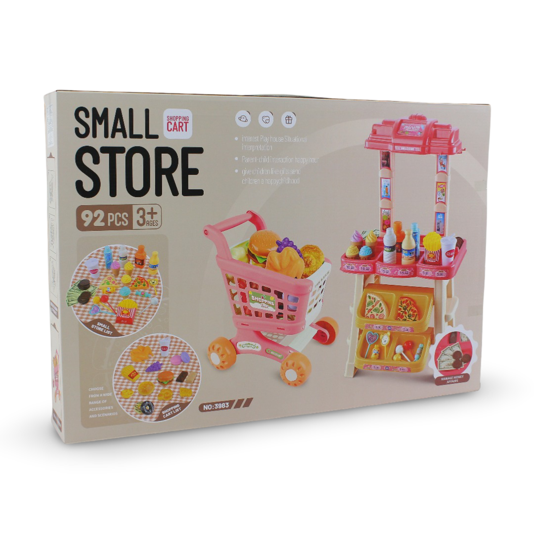 "Small Store" Toy Supermarket Playset – 92 Pcs