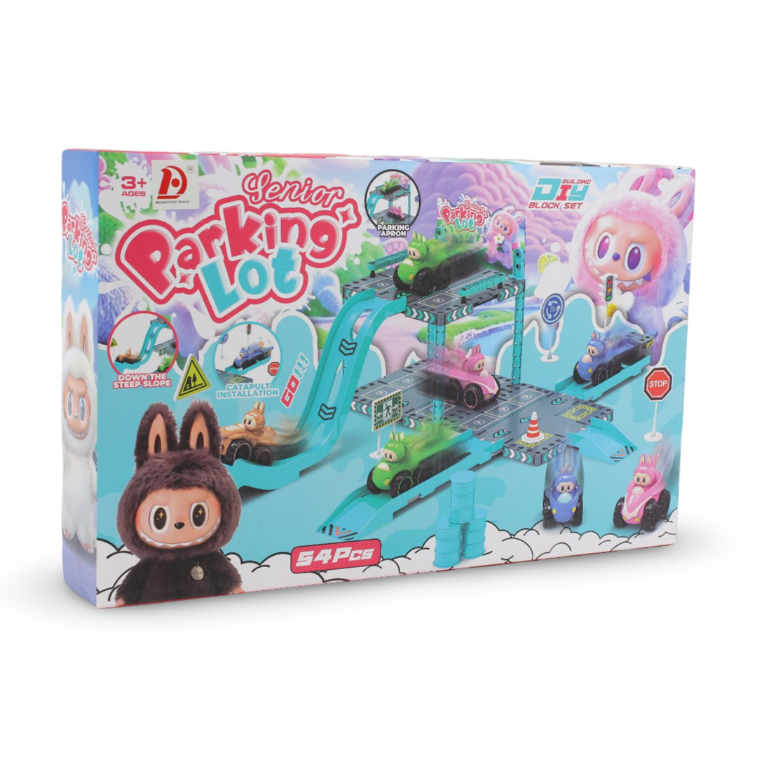 Labubu Parking Lot playset – 54 Pcs