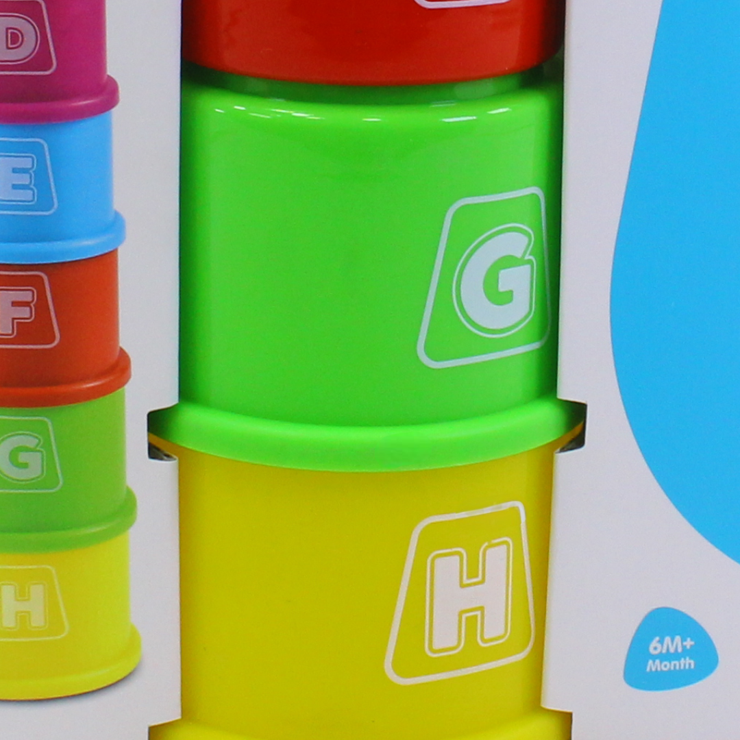 Baby Favorite Colorful Stacking Cups and Nesting Tower – 8 Pcs