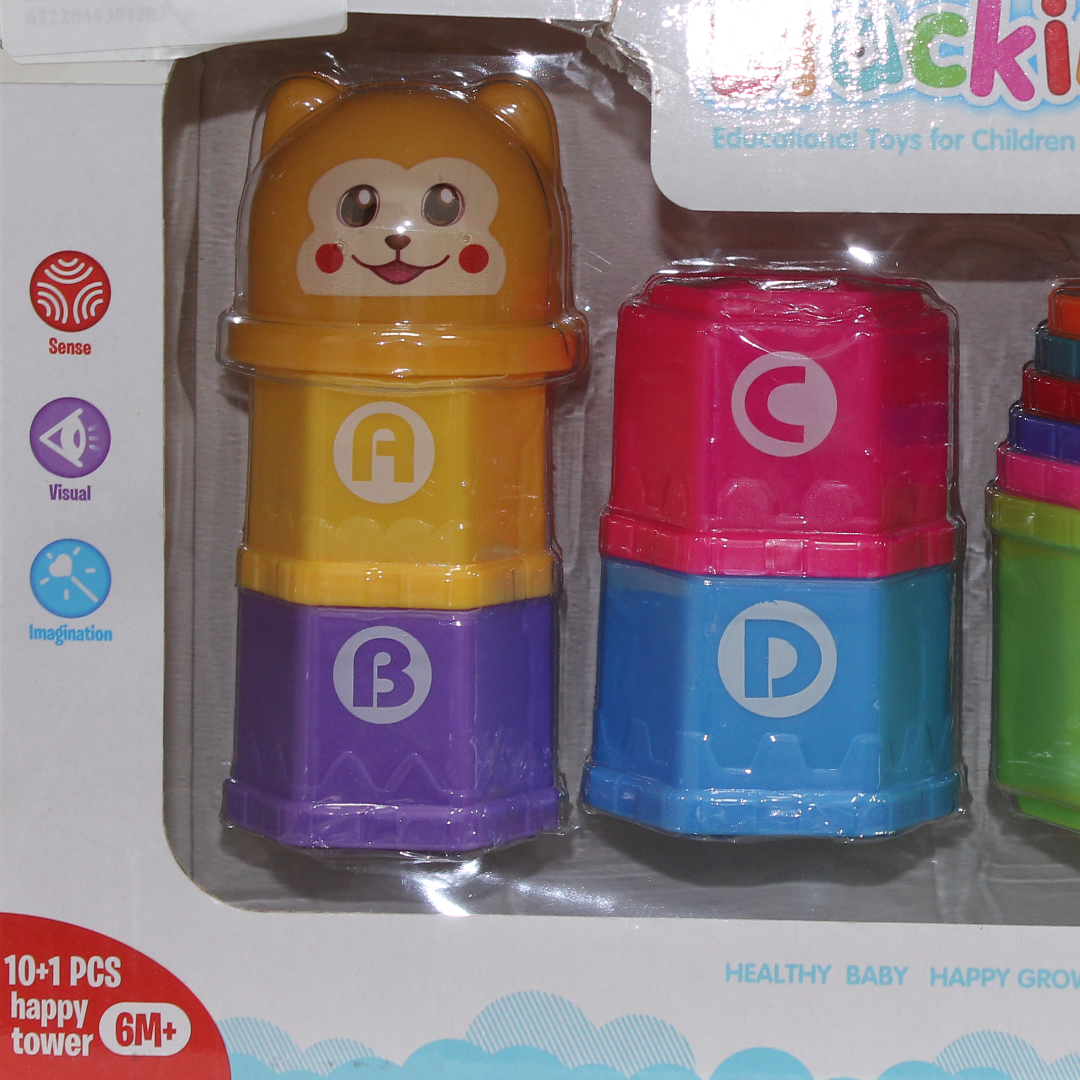 Stacking Cups Educational Toy Set – 11 Pcs
