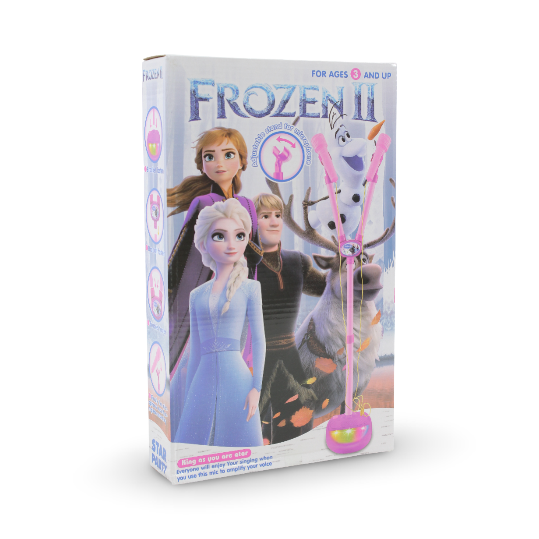 Frozen II Double Karaoke Microphone Stand Toy