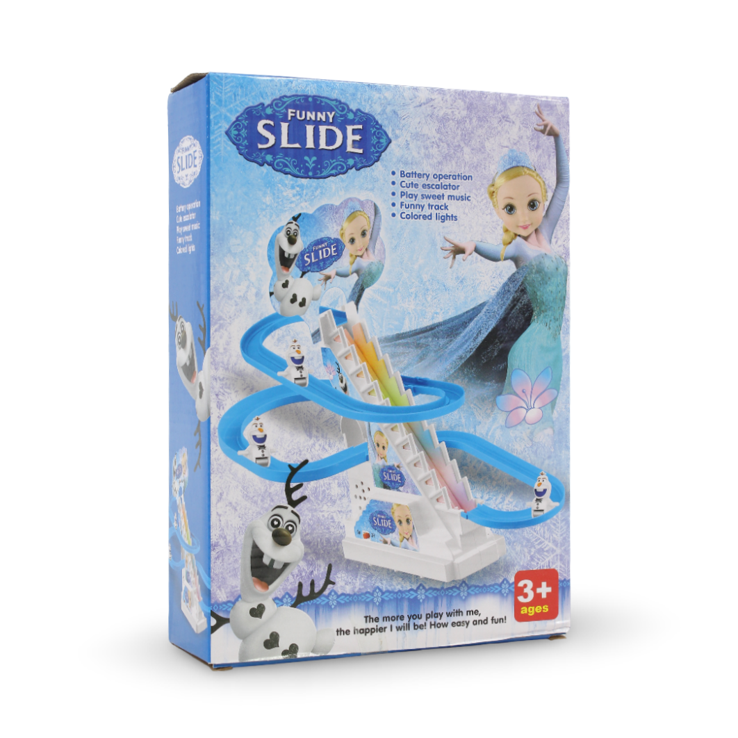 Frozen Electric Stair Climbing Track Toy