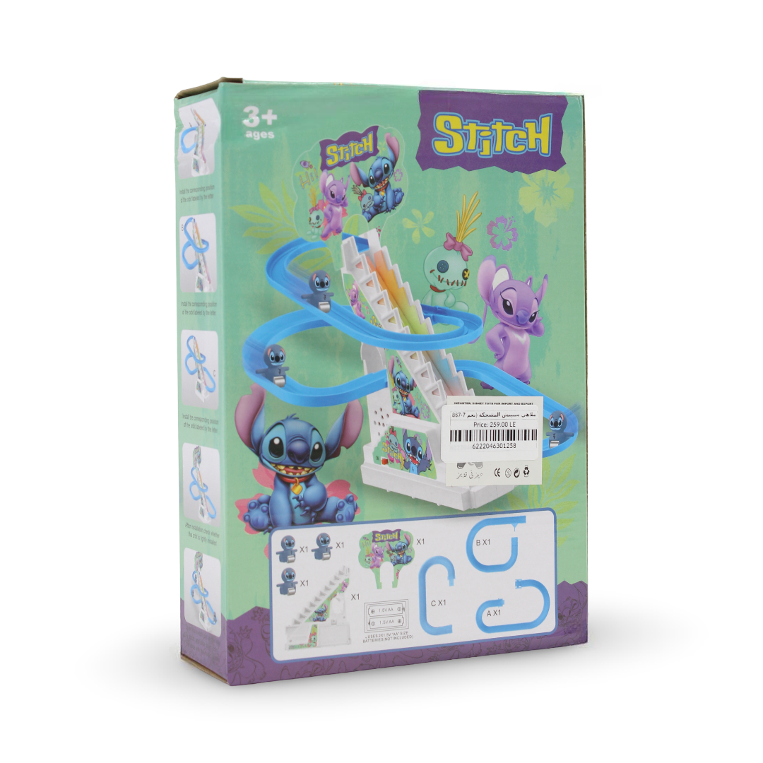 Stitch Electric Stair Climbing Track Toy