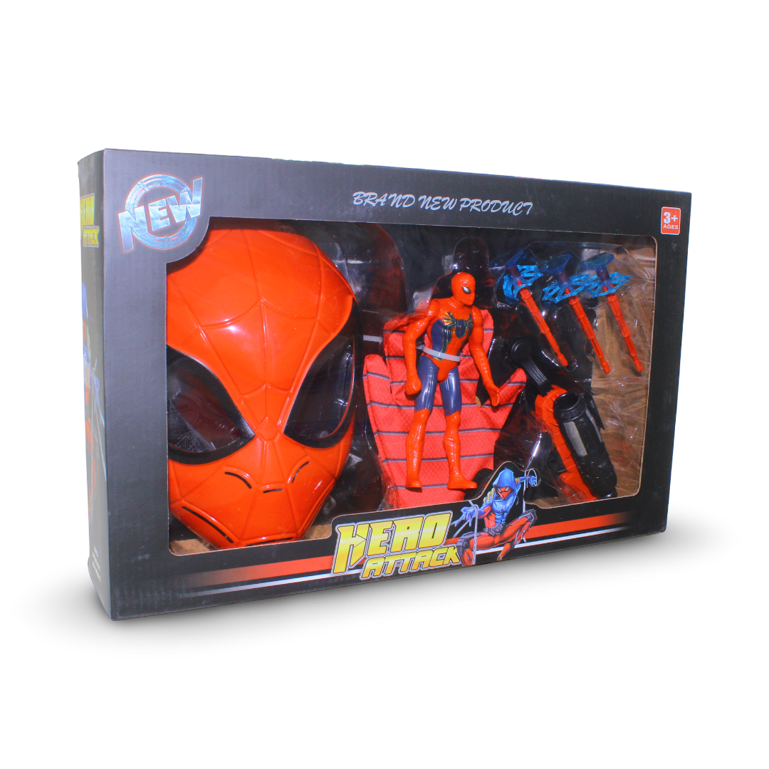 Spider-Man Hero Attack with Glove, Mask and Arrow Throwe
