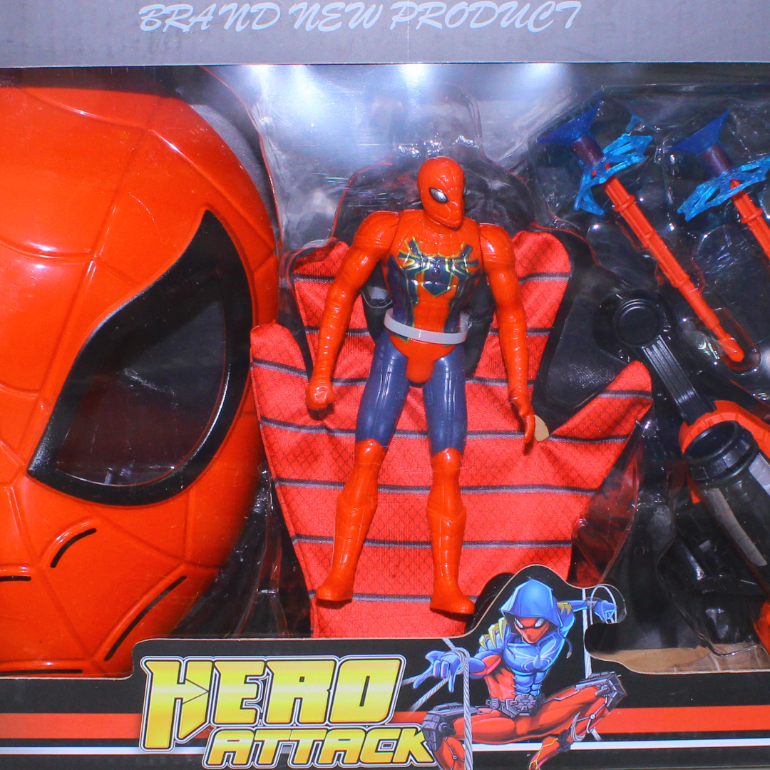Spider-Man Hero Attack with Glove, Mask and Arrow Throwe