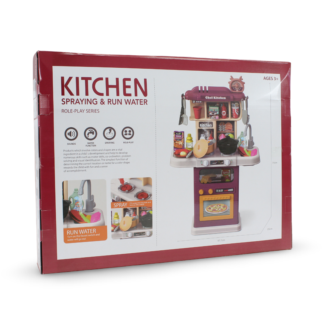 Chef Kitchen Pretend Playset (Light & Sound) – 64 Pcs