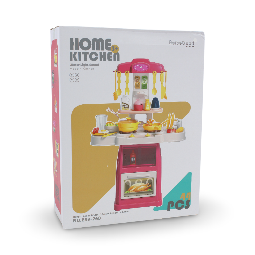 Beibe Good Home Kitchen Playset (Light & Music) – 44 Pcs