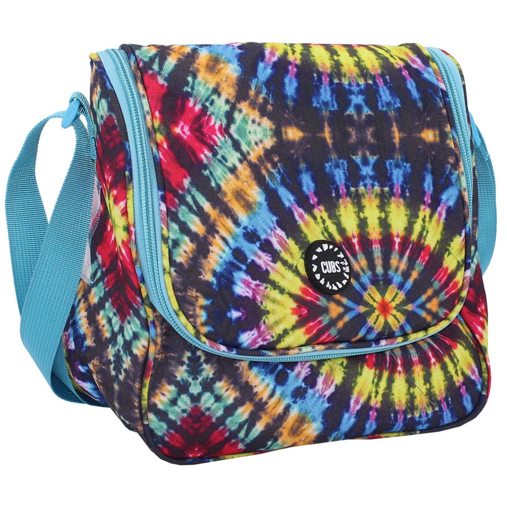 CUBS TIE DYE COLORFUL BLACK CROSS BODY LUNCH BAG - Ourkids - Cubs