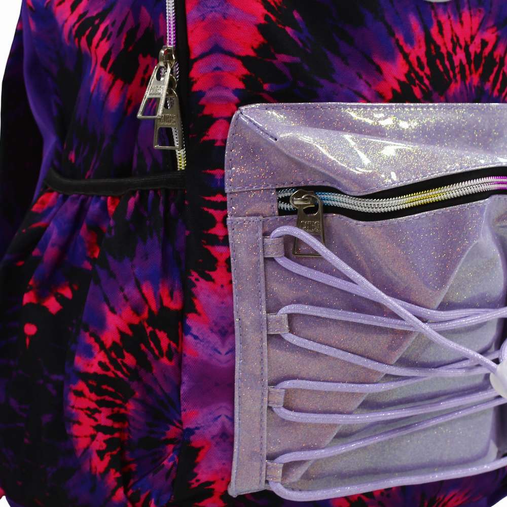 Cubs Tie Dye Backpack – Black & Purple
