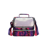 Cubs Black and Purple Tie Dye High School Lunch Bag