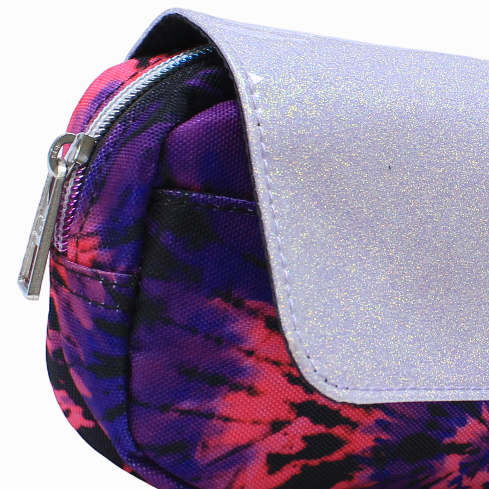 Cubs Black and Purple Tie Dye High School Pencil Case