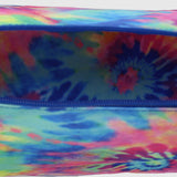 Cubs Colorful Tie Dye Pink & Turquoise Large Pouch