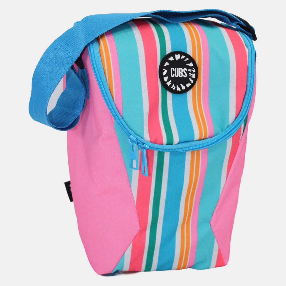 Pink Stripes Cooler Bag