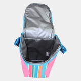 Pink Stripes Cooler Bag