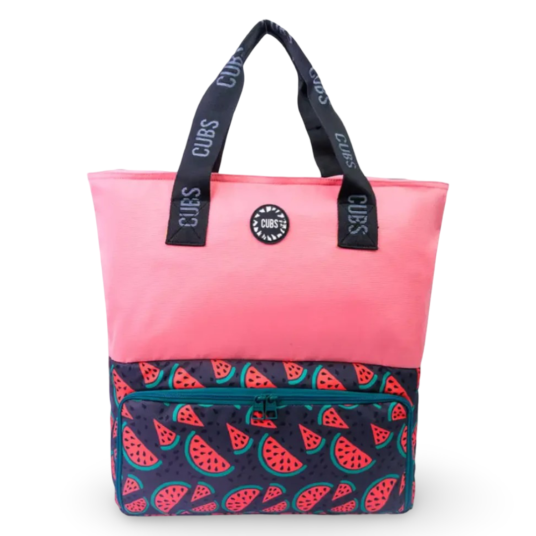 Cubs Red & Black Watermelons Tote/Cooler Bag