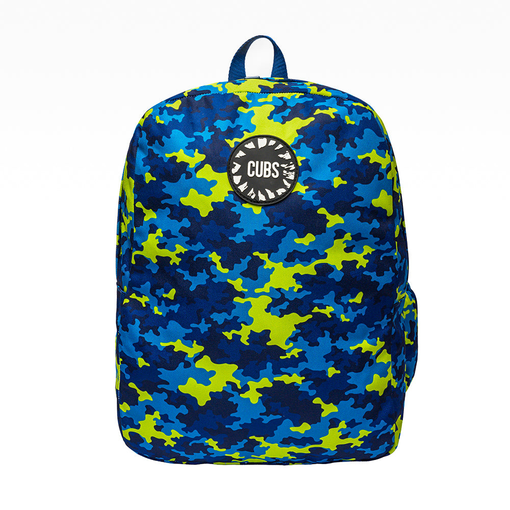 Cubs Camouflage Blue Backpack –18 Inches