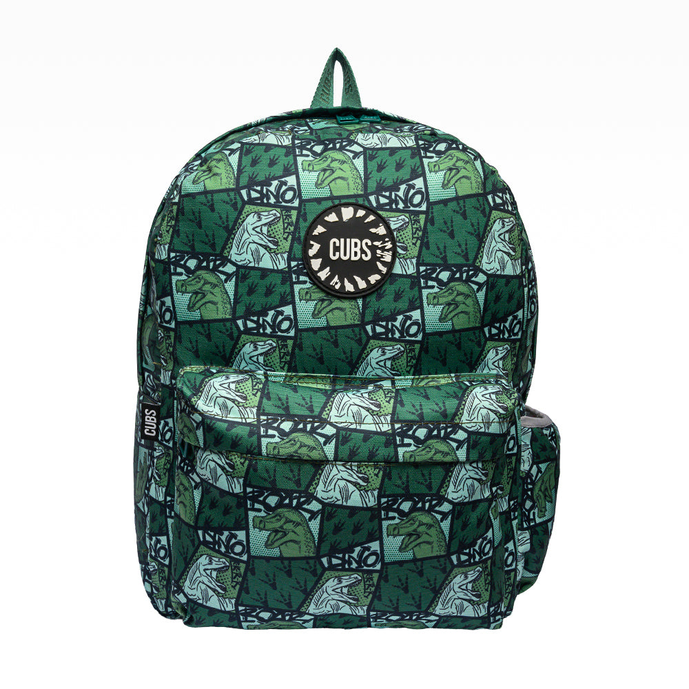 Cubs Dino Print Backpack – Junior 16 Inches
