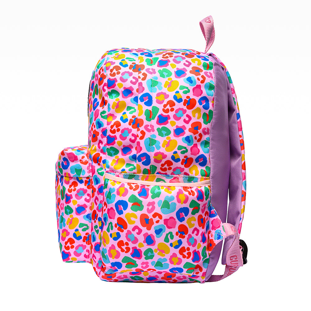 Cubs Pink Leopard Backpack – 16 Inches