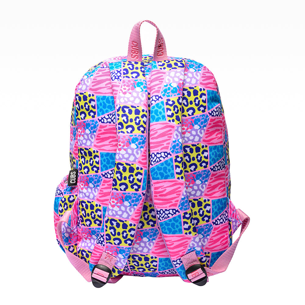 Cubs Leopard Patches Backpack – 18 Inches