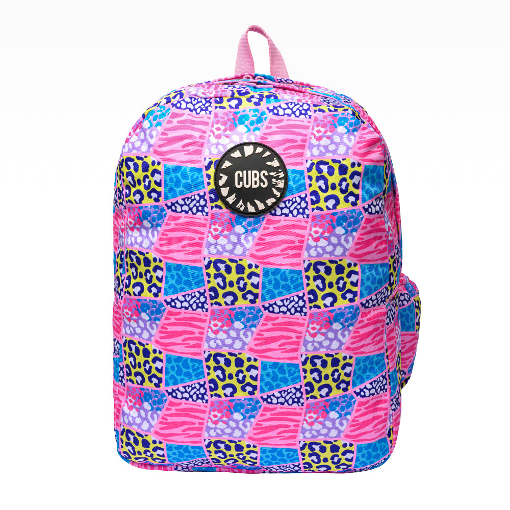 Cubs Leopard Patches Backpack – 18 Inches