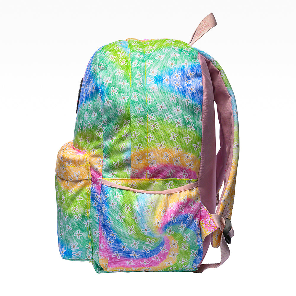 Cubs Pastel Tie Dye Flowers Backpack – 16 Inches