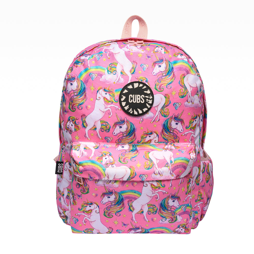 Cubs Pink Fantasy Unicorn Backpack – 16 Inches