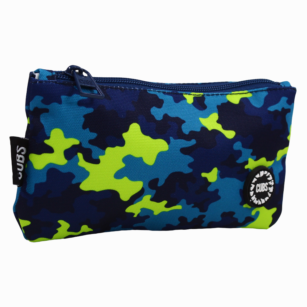 Cubs Camouflage Blue Big & Basic Pencil Case