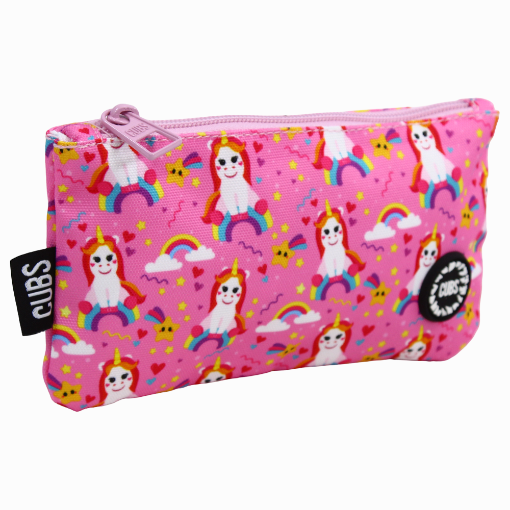 Cubs Unicorn Over the Rainbow Big & Basic Pencil Case